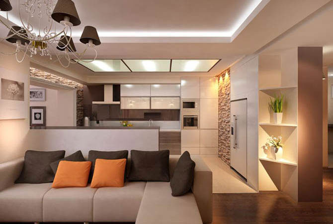 идеи дизайна двух-комнатных квартир домовп-44к